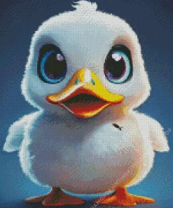 White Duck Baby Diamond Painting