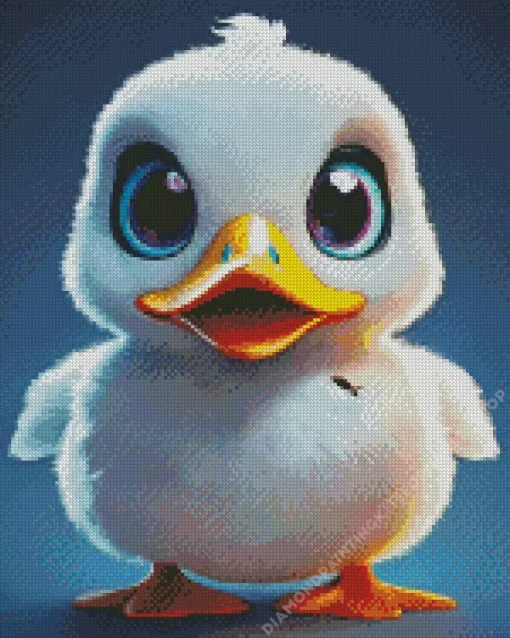 White Duck Baby Diamond Painting