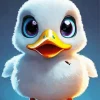 White Duck Baby Diamond Painting