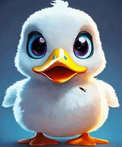 White Duck Baby Diamond Painting