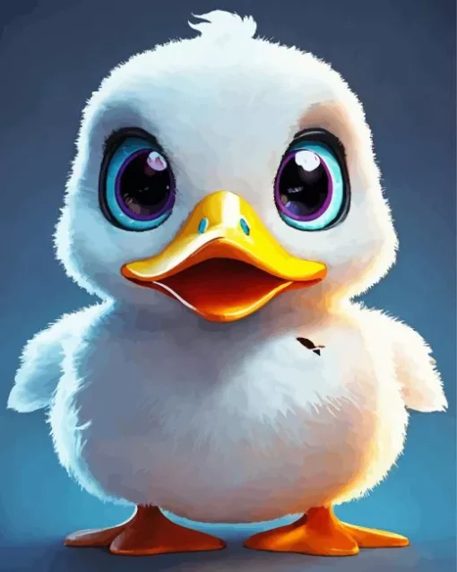 White Duck Baby Diamond Painting