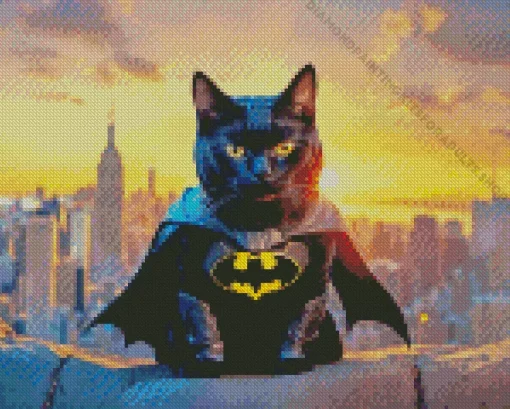 Bat And Cat Diamond Painting