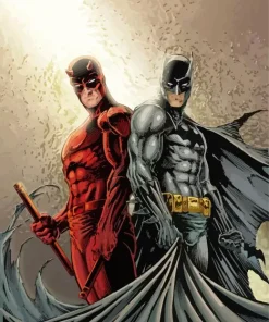 Batman And Deadpool Diamond Painting