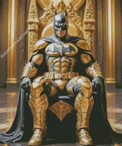 Batman On A Throne Diamond Painting