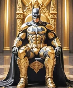 Batman On A Throne Diamond Painting