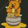 Bear Eating Honey Diamond Painting