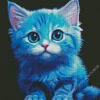 Baby Blue Cat Art Diamond Painting