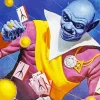 Blue Alien With Cards Diamond Painting