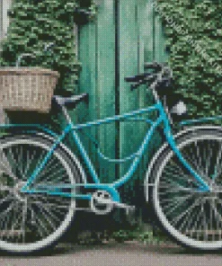 Blue Bike Diamond Painting