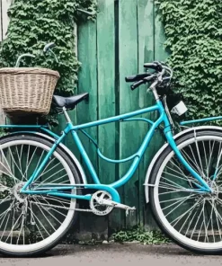 Blue Bike Diamond Painting