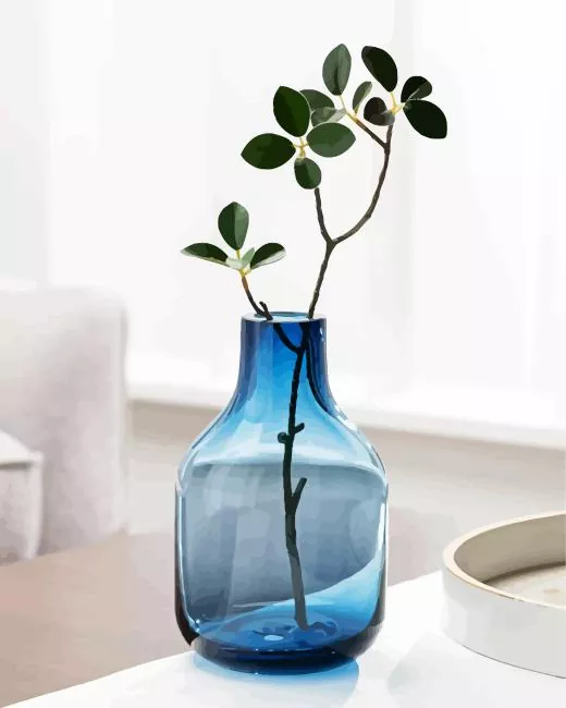 Blue Glass Vase Diamond Paints Blue Glass Vase Diamond Painting