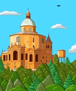 Bologna Santuario Madonna Di San Luca Diamond Painting