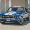 Classic Blue And White Mustang Diamond Painting