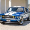 Classic Blue And White Mustang Diamond Painting
