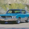 Classic Blue Buick Skylark Diamond Painting