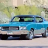 Classic Blue Buick Skylark Diamond Painting