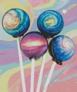 Galaxy Lollipop Diamond Painting