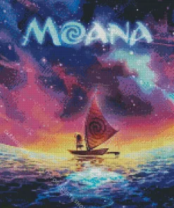 Moana Boat Diamond Painting
