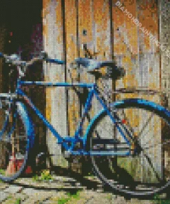 Old Blue Bike Diamond Painting