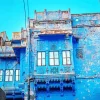 Old Blue House Diamond Painting