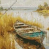 Old Row Boat Diamond Painting