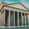 Pantheon Rome Diamond Painting