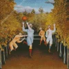 The Football Players By Henri Rousseau Diamond Painting