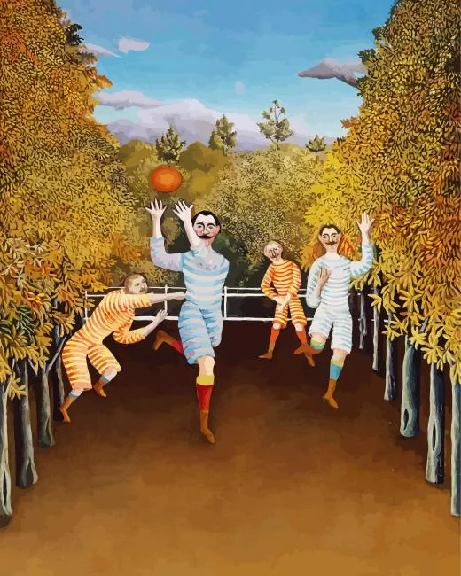 The Football Players by henri rousseau Diamond Paintings The Football Players By Henri Rousseau Diamond Painting