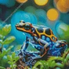 The Blue And Orange Frog Diamond Painting
