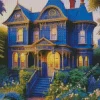 Victorian Blue House Diamond Painting