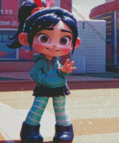 Aesthetic Vanellope Von Schweetz Diamond Painting