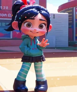 Aesthetic Vanellope Von Schweetz Diamond Painting