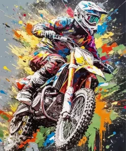 Aesthetic Dirtbike Art Diamond Painting