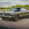 Aesthetic Dodge Challenger 1969 Matte Black Diamond Painting