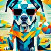 Aesthetic Dog Abstract Art Diamond Painting