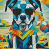 Aesthetic Dog Abstract Art Diamond Painting
