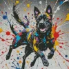 Aesthetic Dog Splatter Diamond Painting
