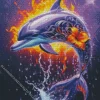 Aesthetic Dolphin Purple Diamond Painting