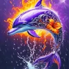Aesthetic Dolphin Purple Diamond Painting