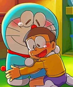 Aesthetic Nobita And Doraemon Diamond Painting