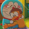 Aesthetic Nobita And Doraemon Diamond Painting