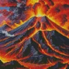 Aesthetic Volcano Art Diamond Painting