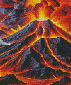 Aesthetic Volcano Art Diamond Painting