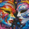 Aesthetic Drama Masks Diamond Painting