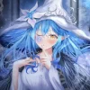 Anime Blue Witch Diamond Painting