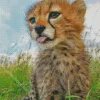 Cute Baby Cheetah Diamond Painting