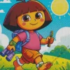 Barefoot Dora Exploring Diamond Painting