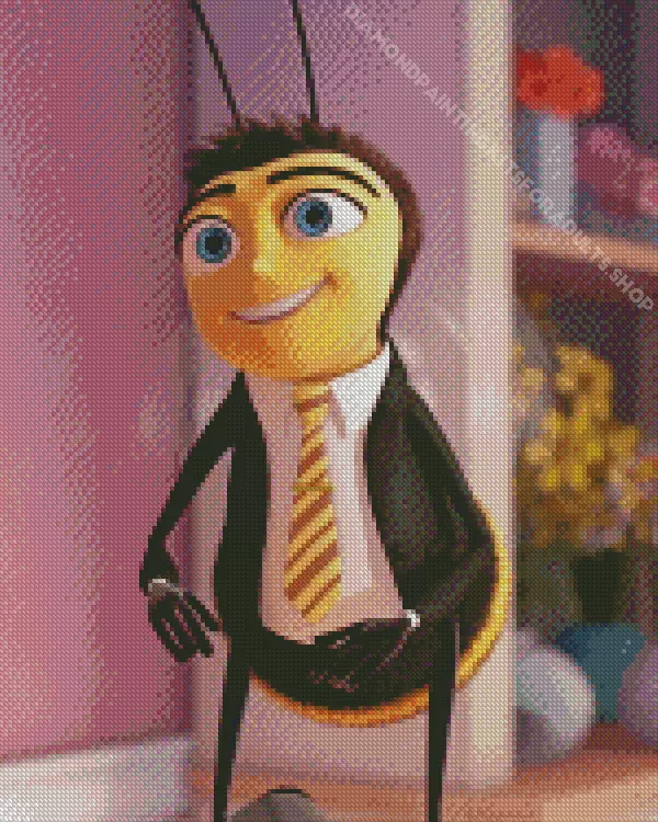 barry b benson Diamond With Numbers Barry B Benson Diamond Painting