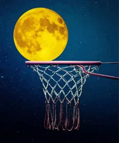 Basketball Moon Diamond Painting