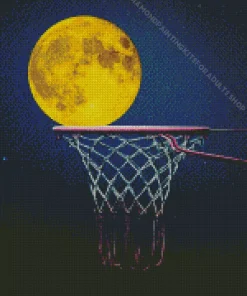 Basketball Moon Diamond Painting
